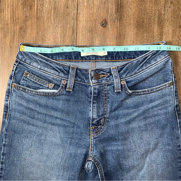 Levi’s Superlow Bootcut Blue Jeans Bootcut Medium Wash Y2K Lowrise - Picture 3 of 9